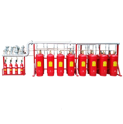 Sistema de extinción de incendios HFC227ea FM200 Extintor de incendios de heptafluoropropano de 40L a 180L