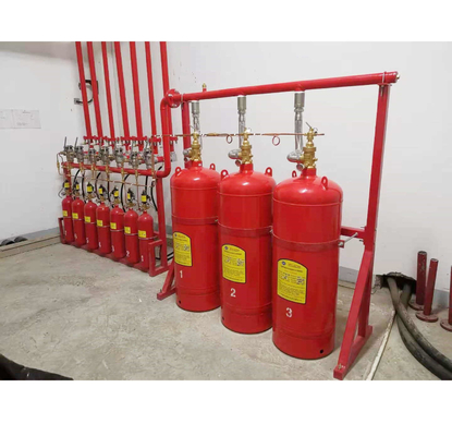 Red Hfc227ea FM200 Sistema de supresión de gases sin olor Alta seguridad Amigable al medio ambiente
