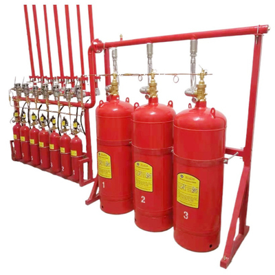 Sistema flexible de red de tuberías FM200 Sistema de extinción de incendios de agentes limpios para almacén
