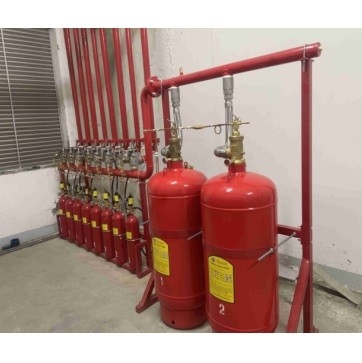Sistema de red de tuberías sin olor FM200 Agente limpiador HFC227ea Sistema de extinción de incendios