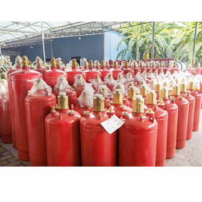 Color rojo Fm200 cilindro de gas 4.2MPa / 5.6MPa contenedor de extinción de incendios