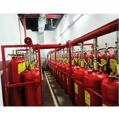 90Ltr FM200 Sistema de flujo de pistones Equipo de extinción de incendios Modo de arranque eléctrico manual