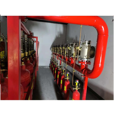 5.6Mpa 120L Tipo FM200 Sistema de extinción de incendios Heptafluoropropano rojo Color