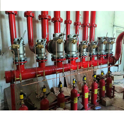 Red de tuberías FM200 Sistema de extinción de incendios 120L Sistema automático de extinción de incendios
