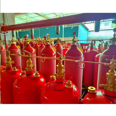 Equipo de protección contra incendios de heptafluoropropano FM200 Sistema de red de tuberías