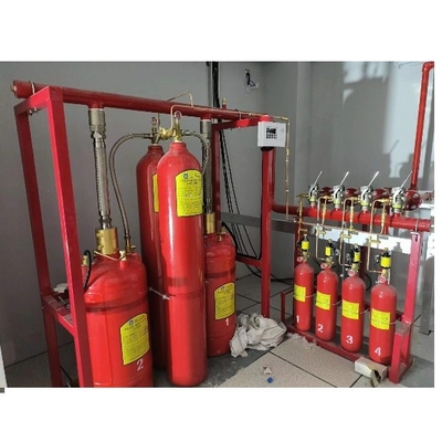Pureza 99,99% Sistema de red de tuberías FM200 para protección contra incendios de clase A grado DC24V