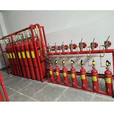 Sistema de protección contra incendios con gas inerte FM200 de inundación cerrada Activación automática o manual