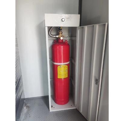 FM200 Sistema de extinción de incendios de gabinete 120L Capacidad de inundación cerrada DC 24V 1.5A
