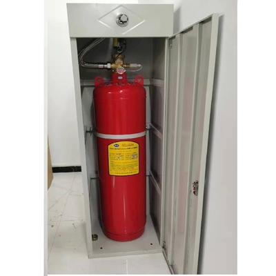 FM200 Dispositivo de extinción de incendios de gabinete con botella roja de 150L 2.5Mpa