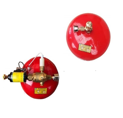Sistema de extinción de incendios con botellas de gas FM200 de 30L rojo suspendido para zonas pequeñas