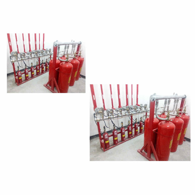 Sistema de supresión de gases de fuego de zonas múltiples Heptafluoropropano 70L 90L 100L 120L Capacidad