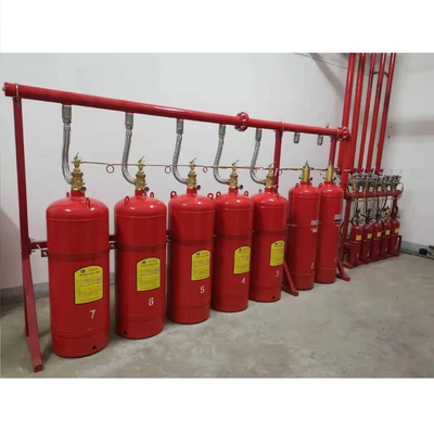 Sistema de supresión de gases de fuego de zonas múltiples Heptafluoropropano 70L 90L 100L 120L Capacidad