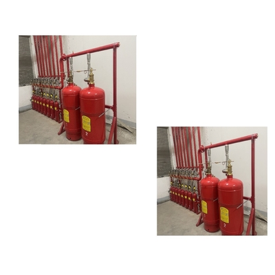 Sistema de extinción de incendios de gas de 120L Rojo Fm200 Extintor automático de incendios