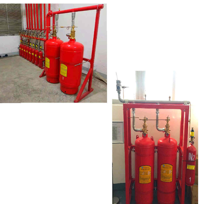 Sistema de red de tuberías de heptafluoropropano FM200 Sistema flexible de extinción de incendios con gas