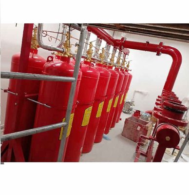 Sistema de supresión de gases de alta seguridad FM200 rojo cilindro heptafluoropropano HFC 227ea