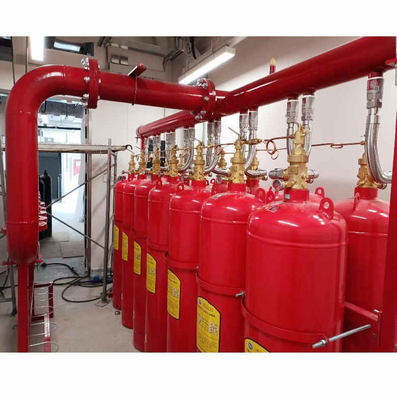 Sistema de supresión de gases de alta seguridad FM200 rojo cilindro heptafluoropropano HFC 227ea