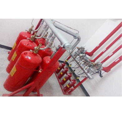 Tipo de red de tuberías no contaminantes con cilindro FM200 de sistema de supresión de gases