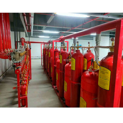Heptafluoropropano FM200 Sistema de flujo de pistón de supresión de incendios de la sala de computadoras