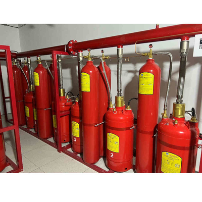 Heptafluoropropano FM200 Sistema de flujo de pistón de supresión de incendios de la sala de computadoras