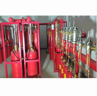 Sistema de flujo de pistones sin olor FM200 Sistema de extinción de incendios de gas para salas múltiples