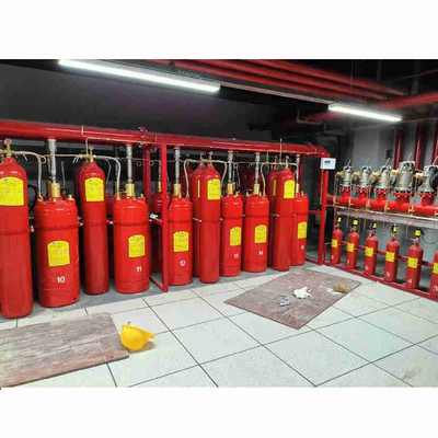 Sistema de flujo de pistones HFC-227ea FM200 de alta seguridad Sistema de supresión de gases Tipo de red de tuberías