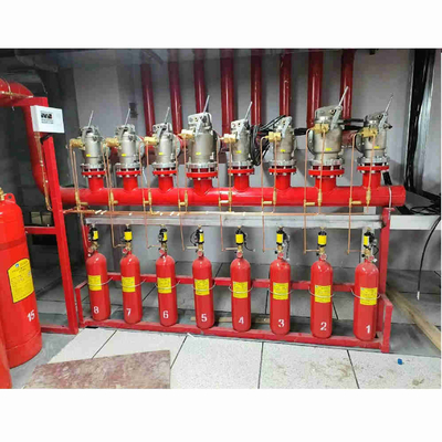 Sistema de flujo de pistones HFC-227ea FM200 de alta seguridad Sistema de supresión de gases Tipo de red de tuberías